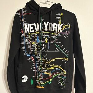 MTA New York Graphic Black Hoodie